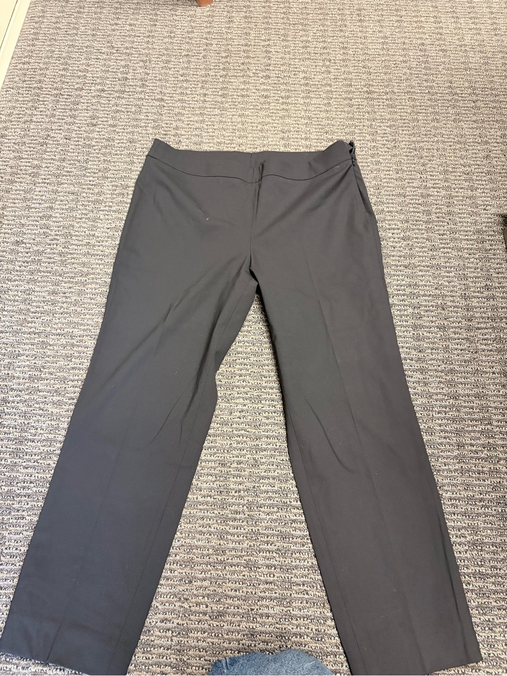 Q2 Black Straight-Leg Work Pants